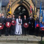 Mark Greaves DL representing the Lord-Lieutenant at the Remembrance Sunday Service 2021 in Poynton